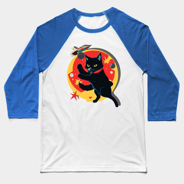 Yelena (Cats in Space) Baseball T-Shirt by Nessem